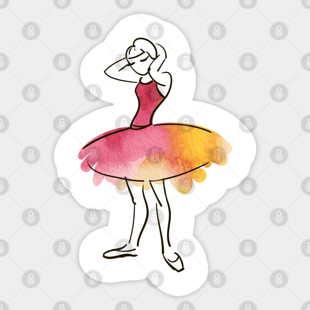 Ballerina Sticker by Olga Berlet